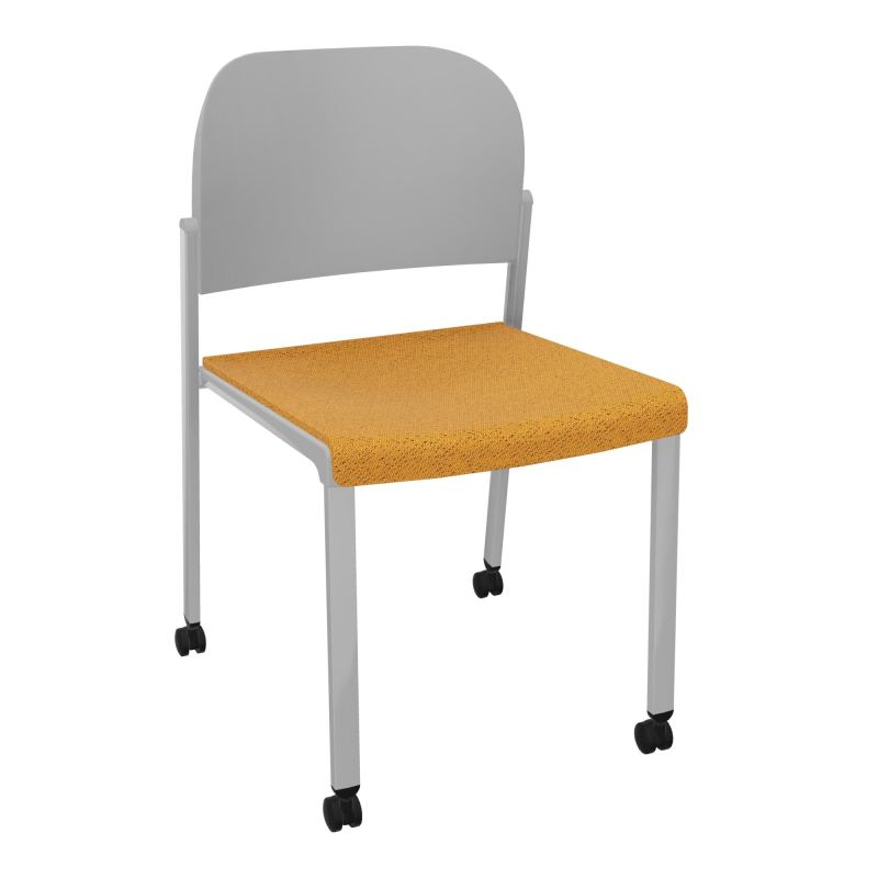 ROMY CHAISE 4P ROULT ASSISE TISSU DOSSIER POLYPRO SANS ACCOUDOIRS BO SB PX