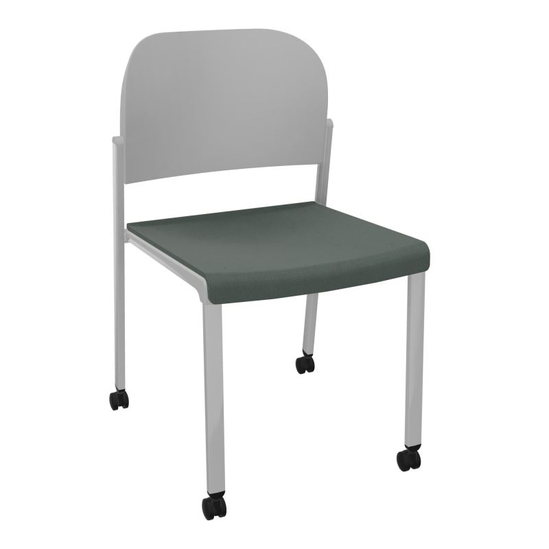 ROMY CHAISE 4P ROULT ASSISE TISSU DOSSIER POLYPRO SANS ACCOUDOIRS CF SB PX