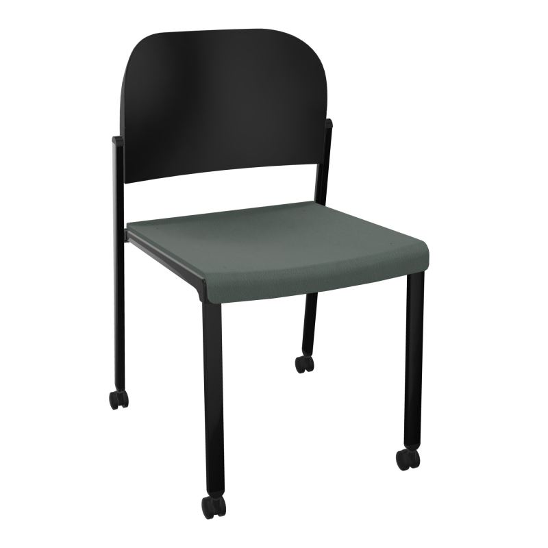 ROMY CHAISE 4P ROULT ASSISE TISSU DOSSIER POLYPRO SANS ACCOUDOIRS CF SG PU