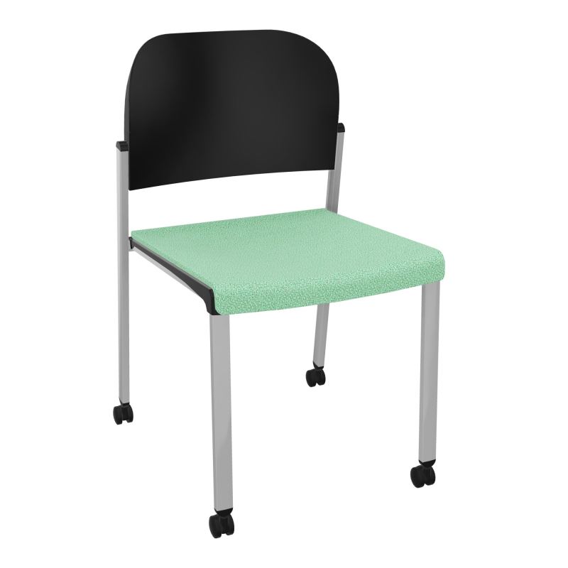 ROMY CHAISE 4P ROULT ASSISE TISSU DOSSIER POLYPRO SANS ACCOUDOIRS E4 SB PU