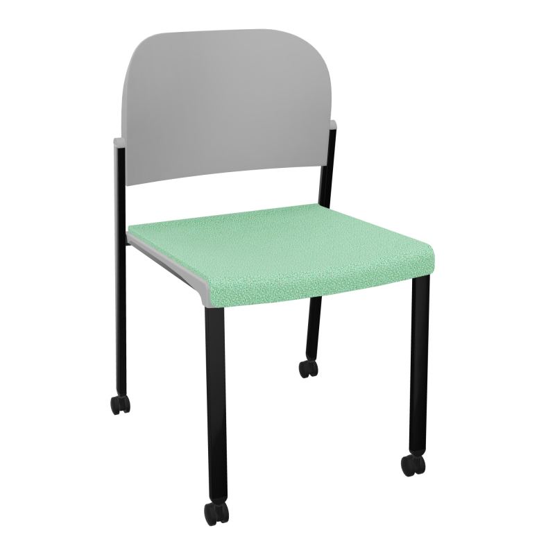 ROMY CHAISE 4P ROULT ASSISE TISSU DOSSIER POLYPRO SANS ACCOUDOIRS E4 SG PX