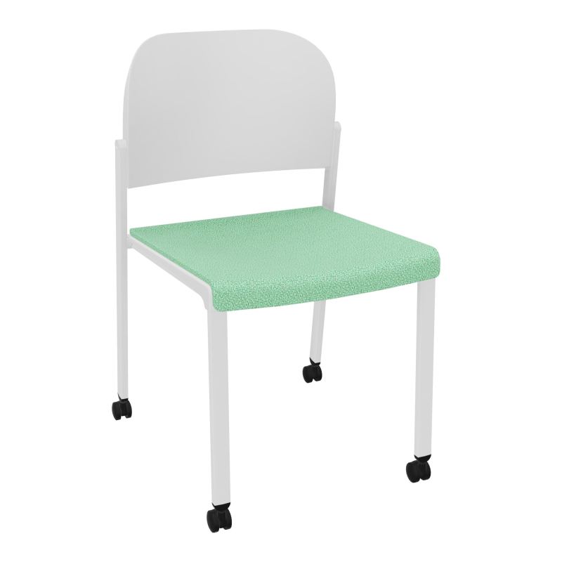 ROMY CHAISE 4P ROULT ASSISE TISSU DOSSIER POLYPRO SANS ACCOUDOIRS E4 SP PT