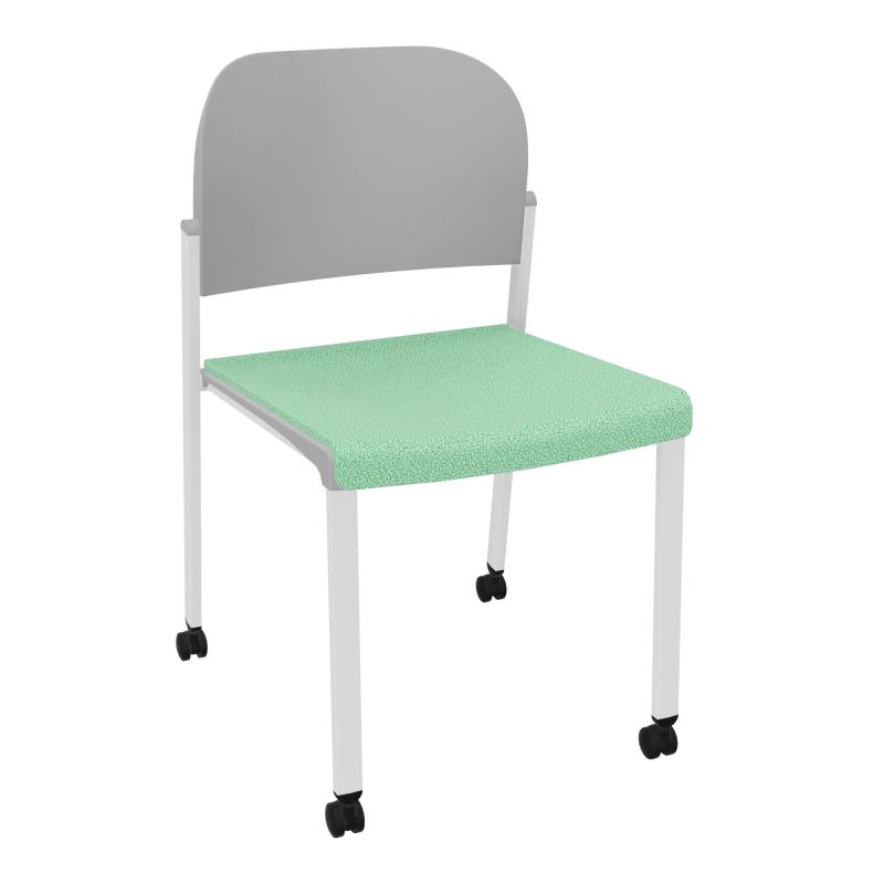 ROMY CHAISE 4P ROULT ASSISE TISSU DOSSIER POLYPRO SANS ACCOUDOIRS E4 SP PX