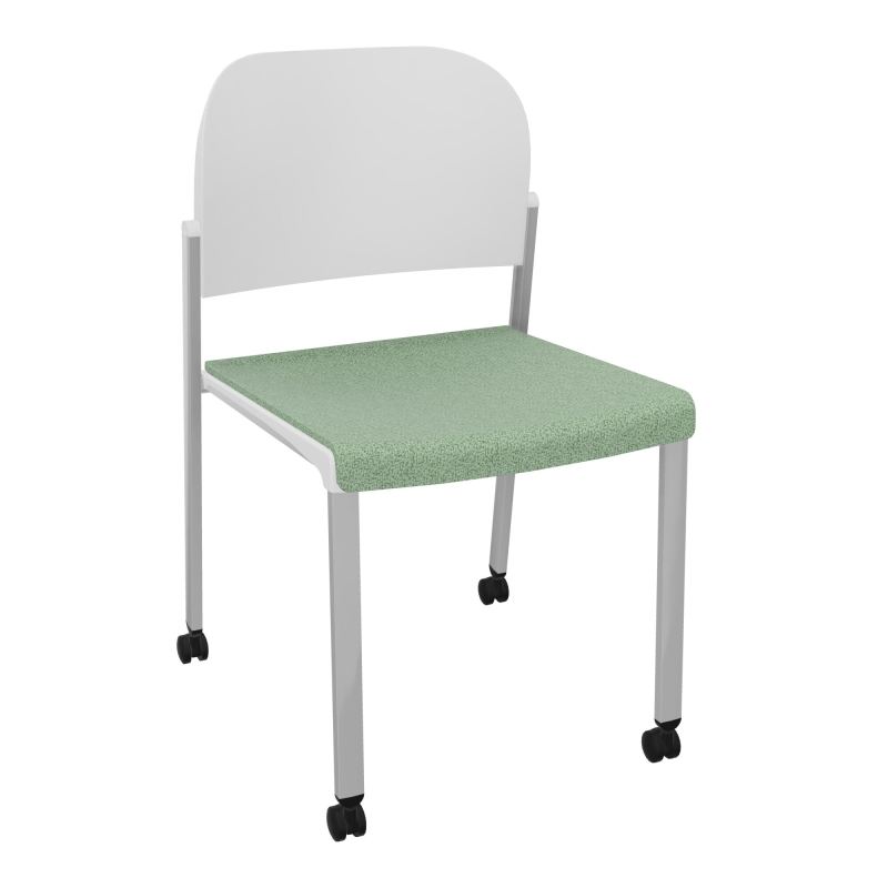 ROMY CHAISE 4P ROULT ASSISE TISSU DOSSIER POLYPRO SANS ACCOUDOIRS E7 SB PT