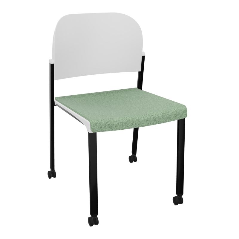 ROMY CHAISE 4P ROULT ASSISE TISSU DOSSIER POLYPRO SANS ACCOUDOIRS E7 SG PT