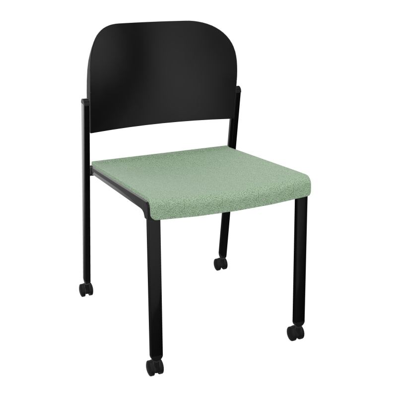 ROMY CHAISE 4P ROULT ASSISE TISSU DOSSIER POLYPRO SANS ACCOUDOIRS E7 SG PU