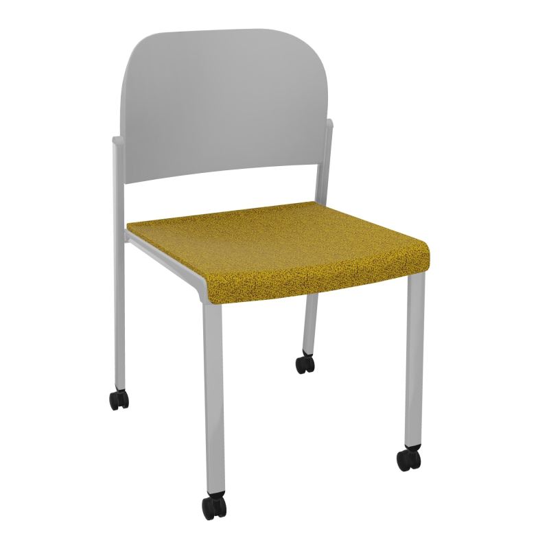 ROMY CHAISE 4P ROULT ASSISE TISSU DOSSIER POLYPRO SANS ACCOUDOIRS E9 SB PX