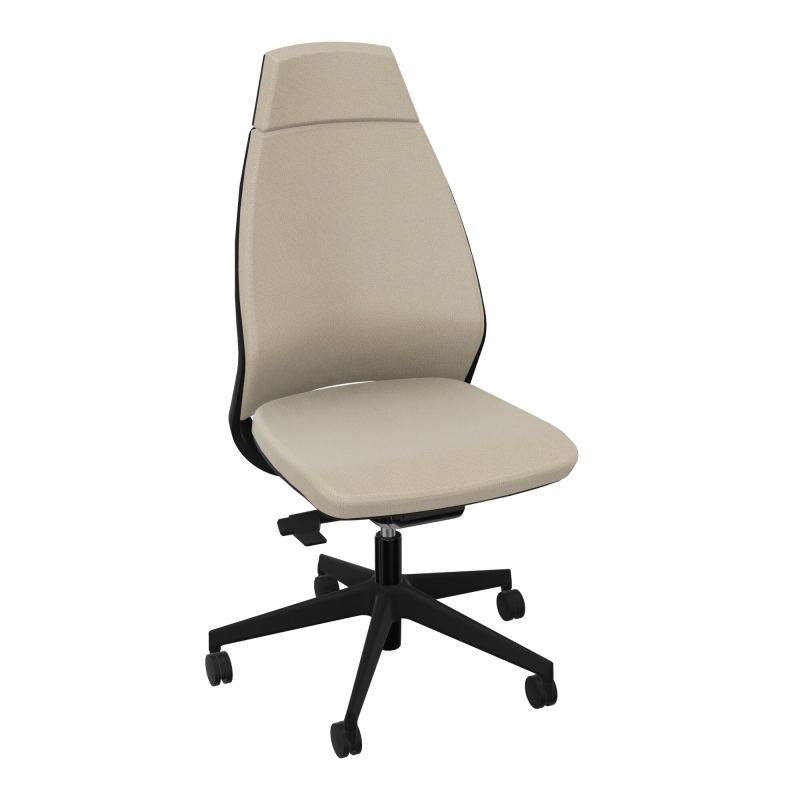 ELIOTT SIEGE AUTOREG. HD TISSU COQ.NOIR PIET.ROUL.SOL DUR