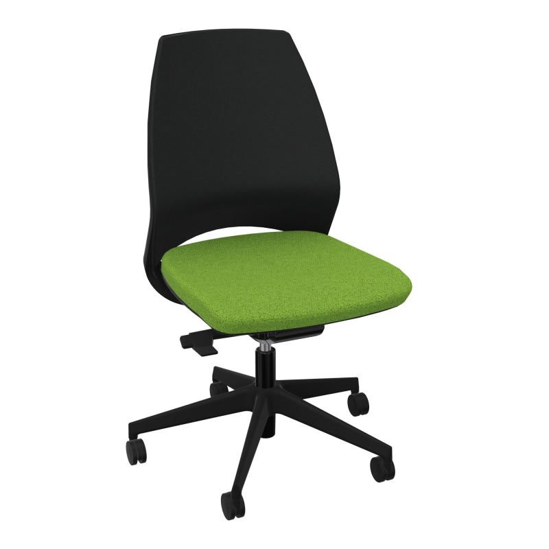 ELIOTT SIEGE REGLA.TENS.LATERALE. BD MATELASSE COQ.NOIR PIET.ROUL.SOL DUR FREIN. HORS CHA