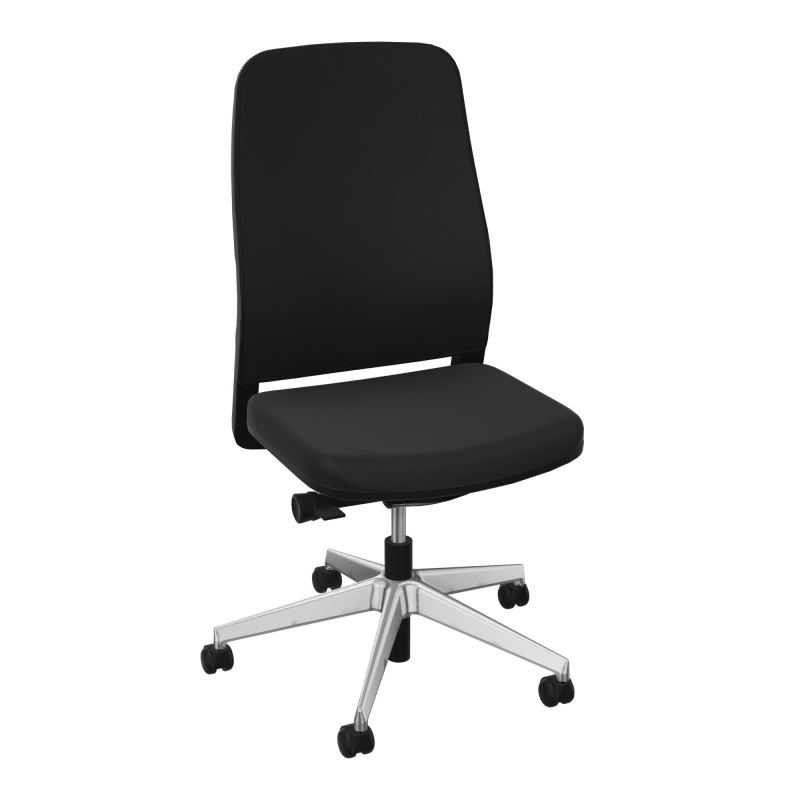 LEON SY LATERAL-DOS/ASS TISSU-CADRE NOIR-ROUL SPLE FREIN HORS CHARGE 50 MM