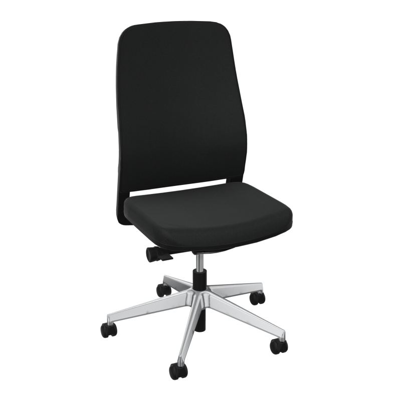 LEON SY LATERAL-DOS/ASS TISSU-CADRE NOIR-ROUL SPLE FREIN HORS CHARGE 50 MM