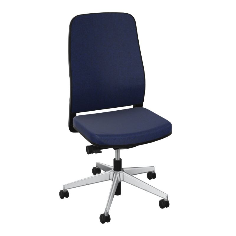 LEON SY LATERAL-DOS/ASS TISSU-CADRE NOIR-DUR FREIN EN CHARGE 50 MM
