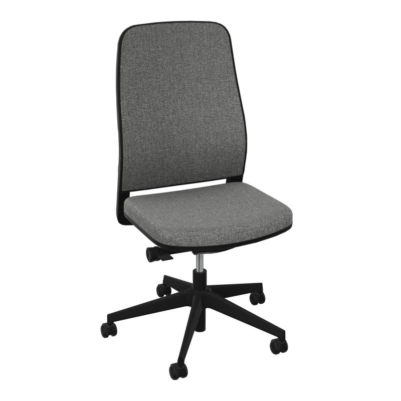 LEON SY LATERAL-DOS/ASS TISSU-CADRE NOIR-ROUL SPLE FREIN EN CHARGE 50 MM