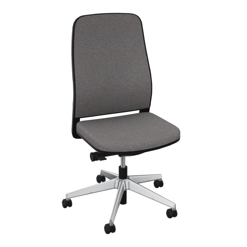 LEON SY LATERAL-DOS/ASS TISSU-CADRE NOIR-ROUL SPLE FREIN EN CHARGE 50 MM