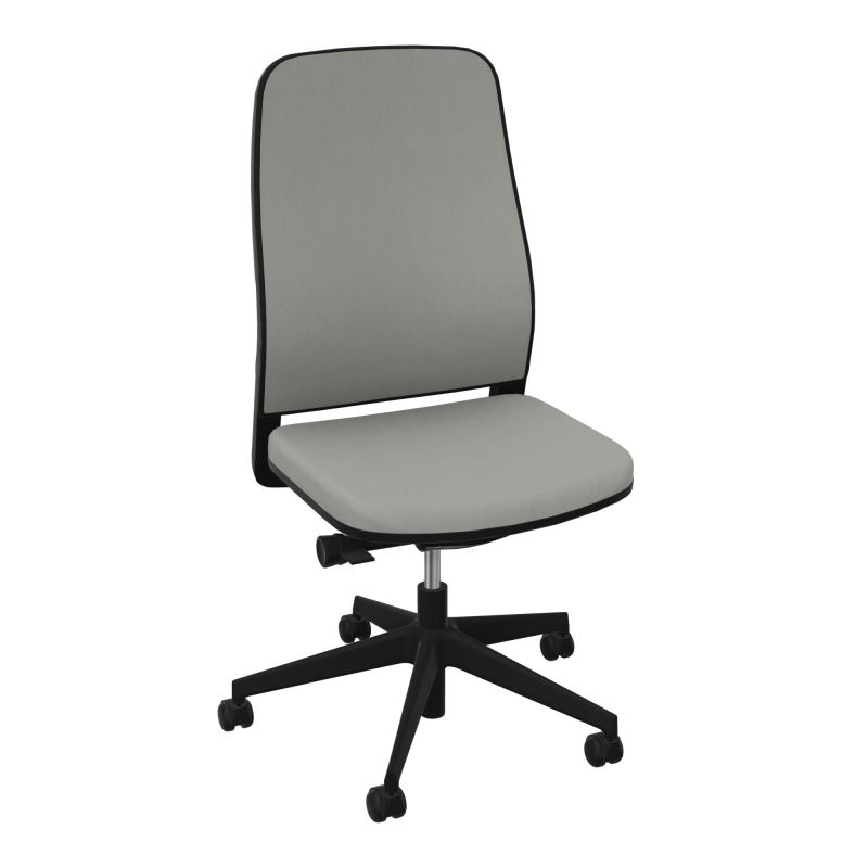 LEON SY LATERAL-DOS/ASS TISSU-CADRE NOIR-ROUL SPLE FREIN EN CHARGE 50 MM