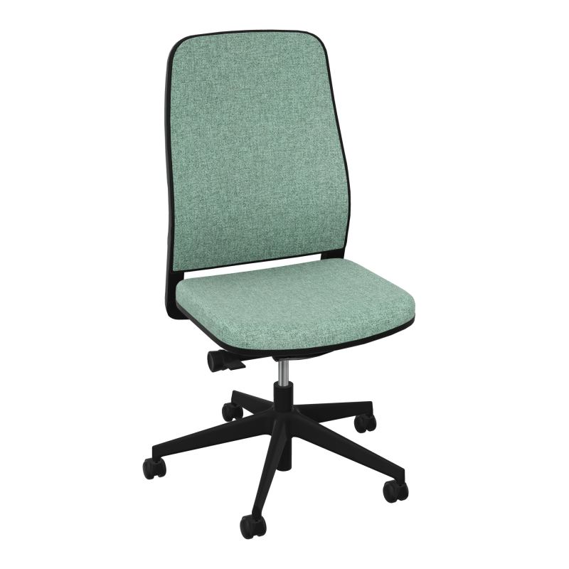 LEON SY LATERAL-DOS/ASS TISSU-CADRE NOIR-ROUL SPLE FREIN EN CHARGE 50 MM