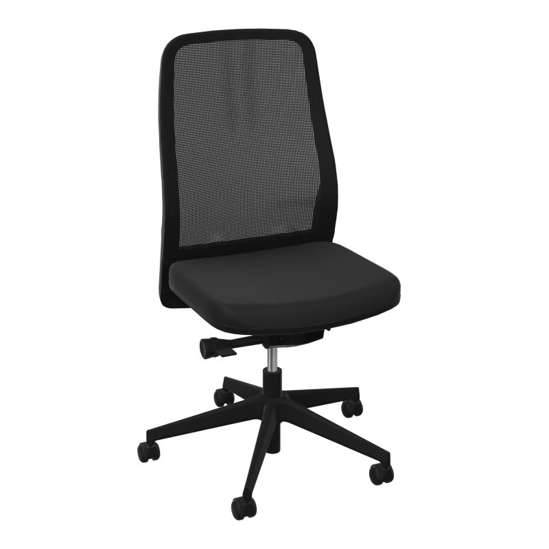 LEON SY LATERAL-DOS RESIL-CADRE NOIR-DUR FREIN EN CHARGE 50 MM