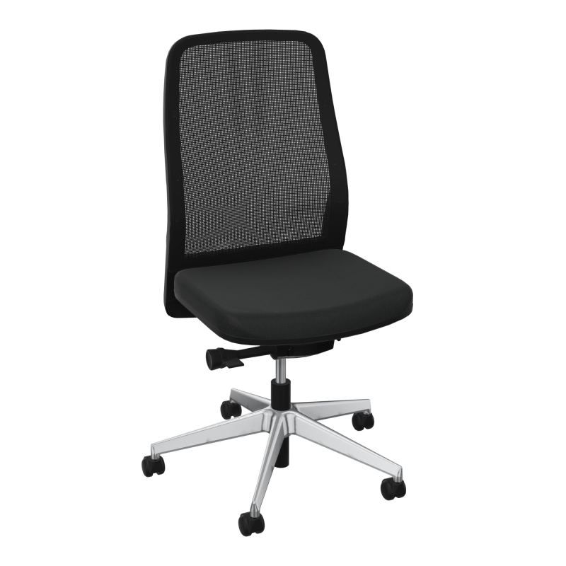 LEON SY LATERAL-DOS RESIL-CADRE NOIR-DUR FREIN EN CHARGE 50 MM