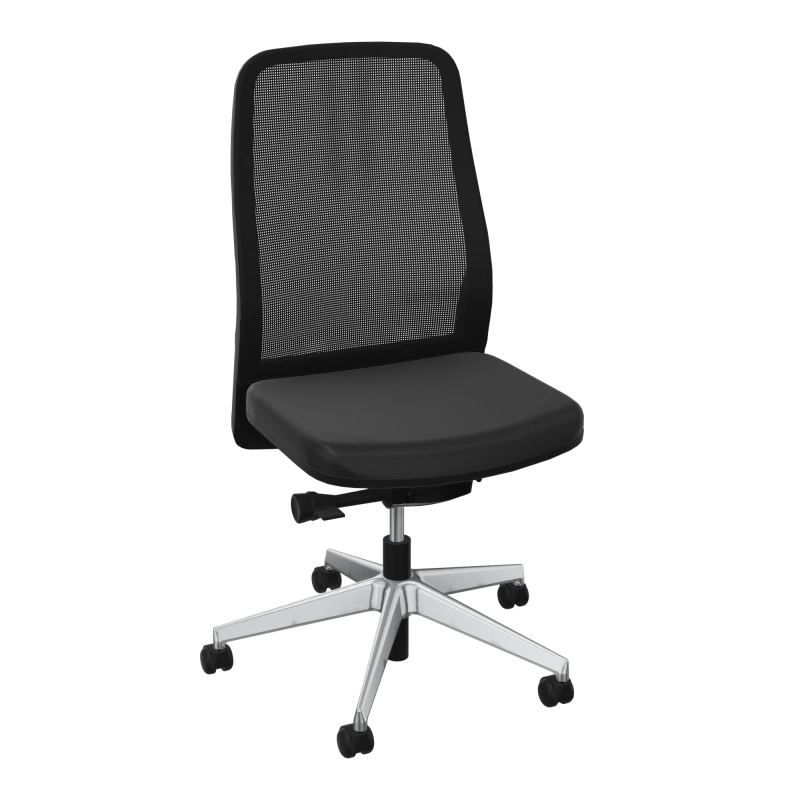 LEON SY LATERAL-DOS RESIL-CADRE NOIR-ROUL SPLE FREIN EN CHARGE 50 MM