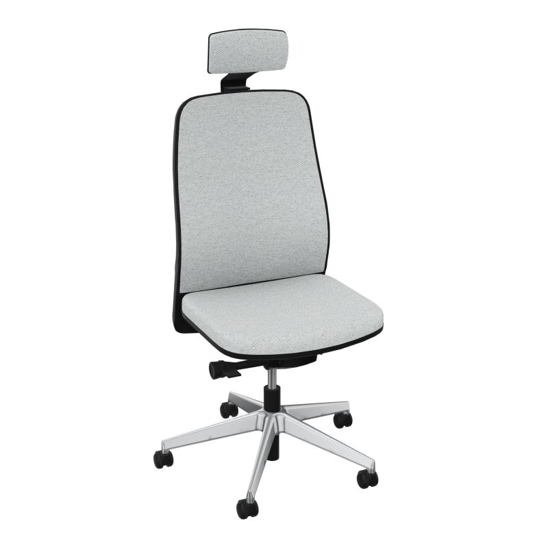 LEON SY LATERAL+TETIERE-DOS TISSU-COQUE ARRIERE NOIR-DUR FREIN EN CHARGE 50 MM