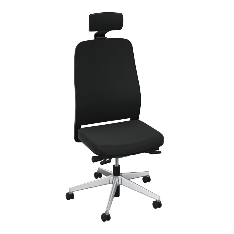 LEON SY +TRANSLAT ASS+TETIERE-DOS TISSU-COQUE ARRIERE NOIR-ROUL SOL SOUPLE 50 MM