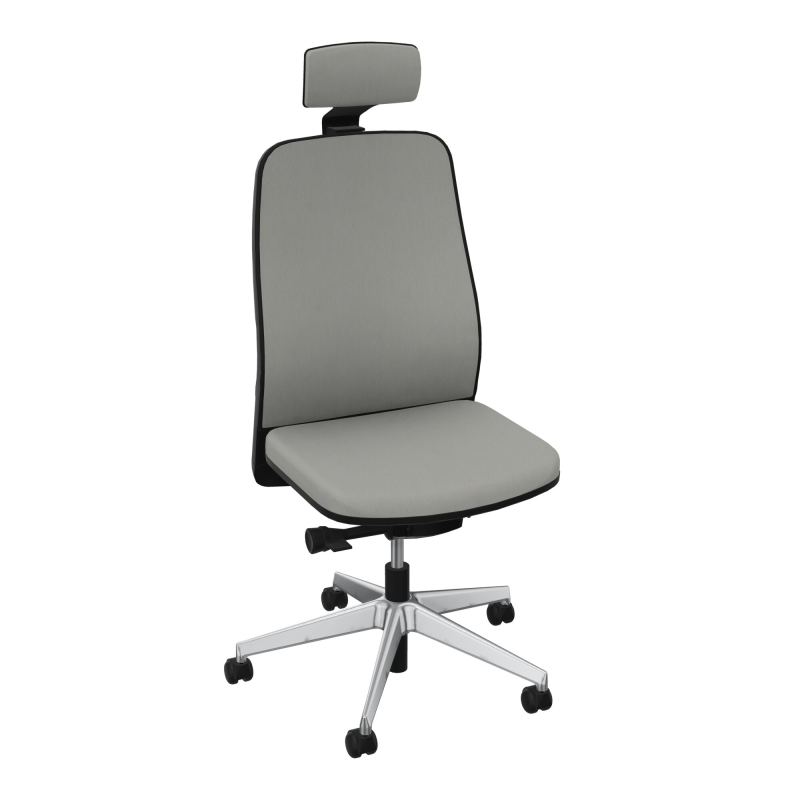 LEON SY LATERAL+TETIERE-DOS/ASS TISSU-CADRE NOIR-ROUL SOL SOUPLE 50 MM