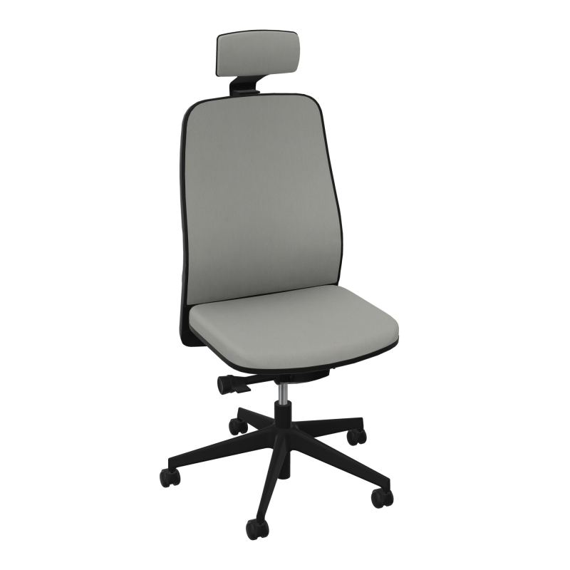 LEON SY LATERAL+TETIERE-DOS/ASS TISSU-CADRE NOIR-ROUL SOL SOUPLE 50 MM