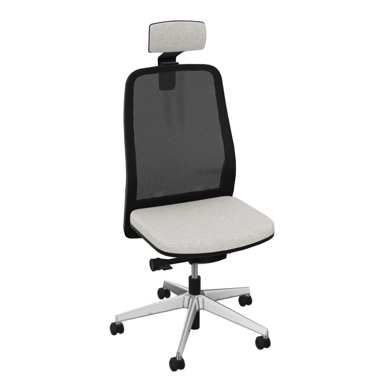 LEON SY LATERAL+TETIERE-DOS RESIL-CADRE NOIR-DUR FREIN HORS CHARGE 50 MM