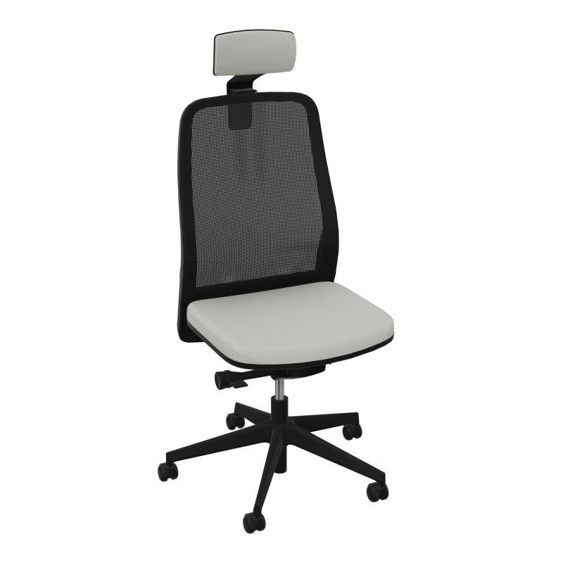 LEON SY LATERAL+TETIERE-DOS RESIL-CADRE NOIR-DUR FREIN HORS CHARGE 50 MM