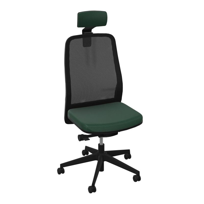 LEON SY LATERAL+TETIERE-DOS RESIL-CADRE NOIR-DUR FREIN EN CHARGE 50 MM