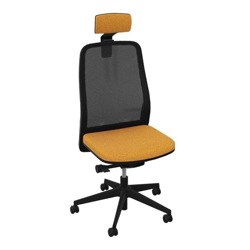 LEON SY LATERAL+TETIERE-DOS RESIL-CADRE NOIR-DUR FREIN EN CHARGE 50 MM