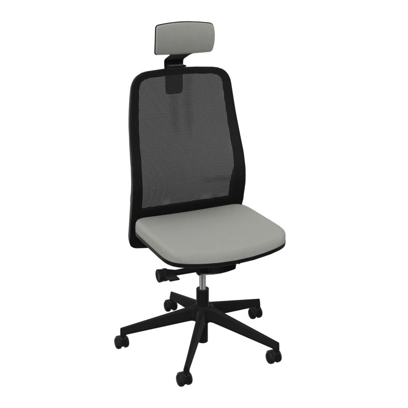 LEON SY LATERAL+TETIERE-DOS RESIL-CADRE NOIR-DUR FREIN EN CHARGE 50 MM