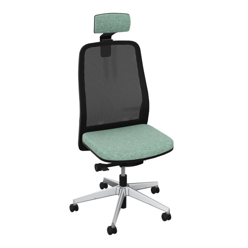 LEON SY LATERAL+TETIERE-DOS RESIL-CADRE NOIR-DUR FREIN EN CHARGE 50 MM