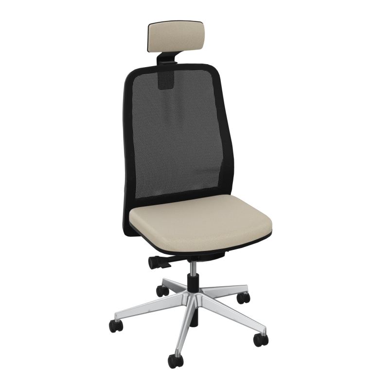 LEON SY LATERAL+TETIERE-DOS RESIL-CADRE NOIR-ROUL SPLE FREIN EN CHARGE 50 MM