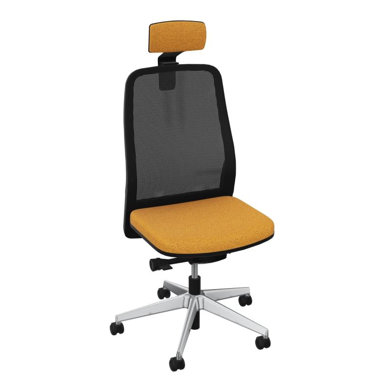 LEON SY LATERAL+TETIERE-DOS RESIL-CADRE NOIR-ROUL SPLE FREIN EN CHARGE 50 MM