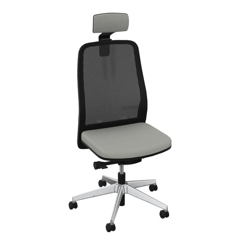 LEON SY LATERAL+TETIERE-DOS RESIL-CADRE NOIR-ROUL SPLE FREIN EN CHARGE 50 MM