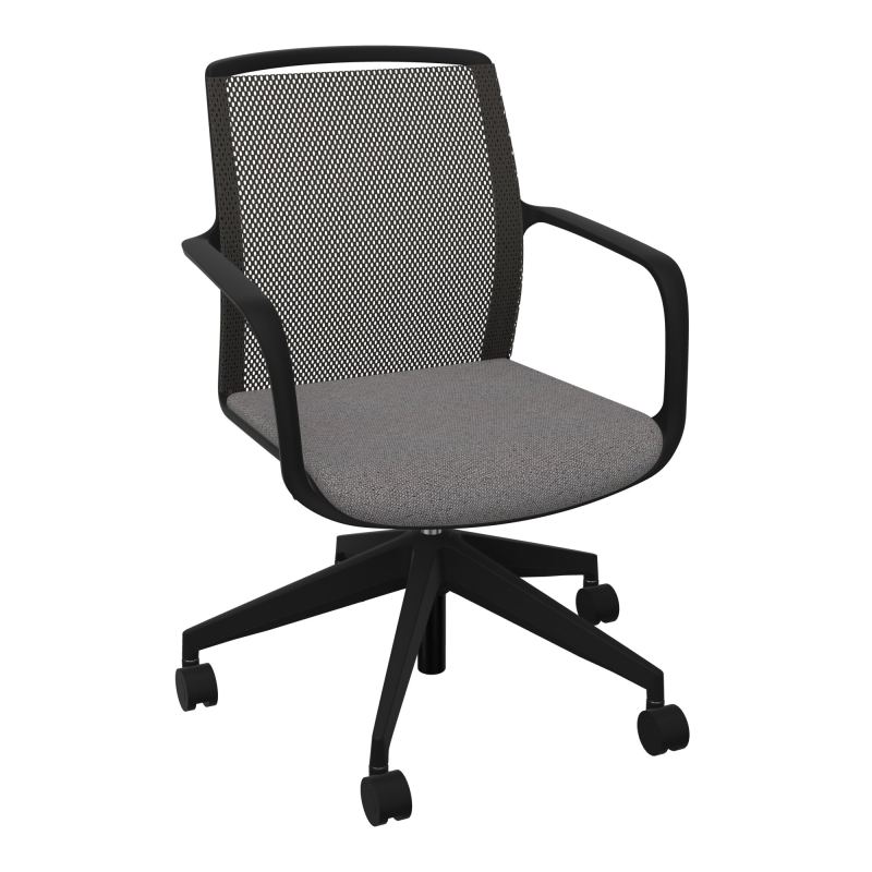 LOUIS CHAISE PIETEMENT 5 BRANCHES ROULETTES SOL DUR 60 MM BN TI SV