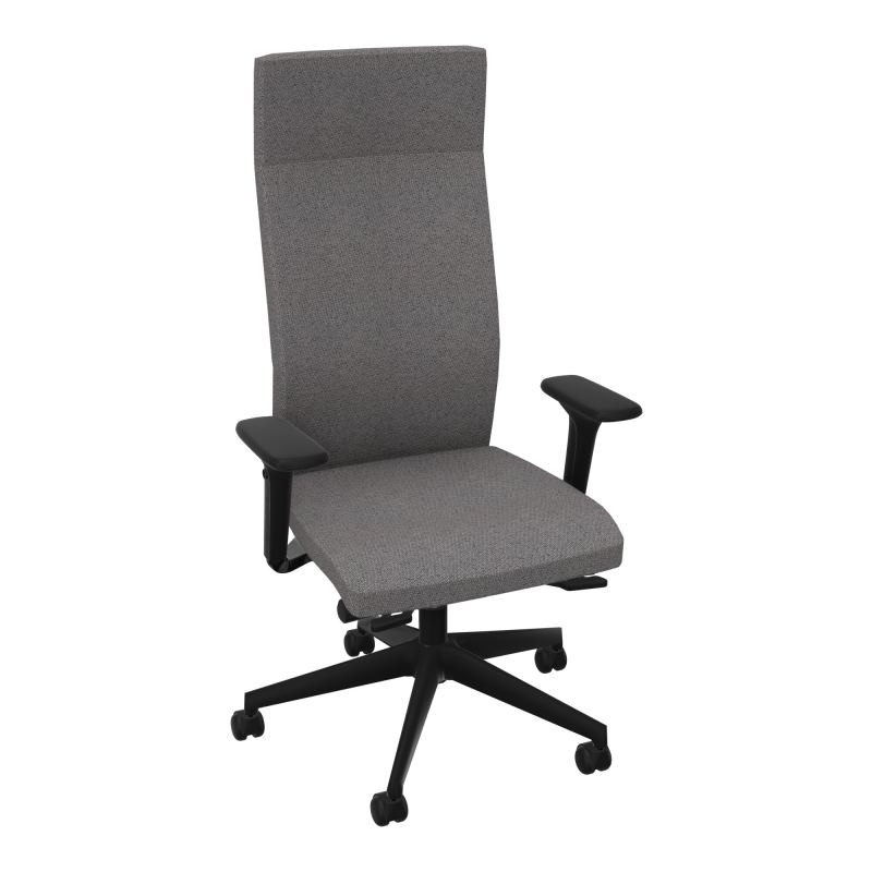 ATTITUD SIEGE SY HD TISSU+TET+RP+ACC4D+ ROULETTES SOL DUR 50MM BN SV