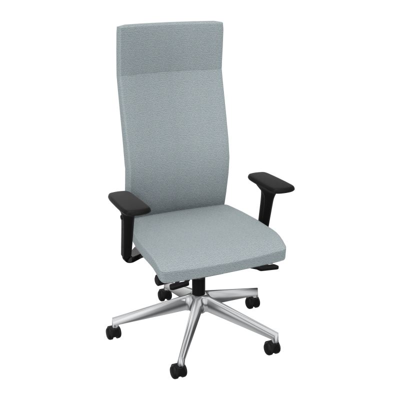 ATTITUD SIEGE SY HD TISSU+TET+RP+ACC4D+ ROULETTES SOL SOUPLE 50MM KD SQ