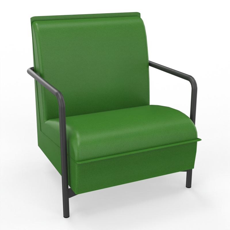 ASSISE LOUNGE 1 PLACE AVEC DOSSIER 4 PIEDS FIXES A1 SC