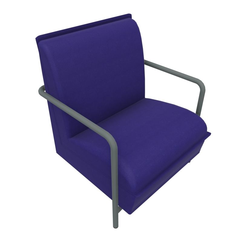 ASSISE LOUNGE 1 PLACE AVEC DOSSIER 4 PIEDS FIXES A3 SU