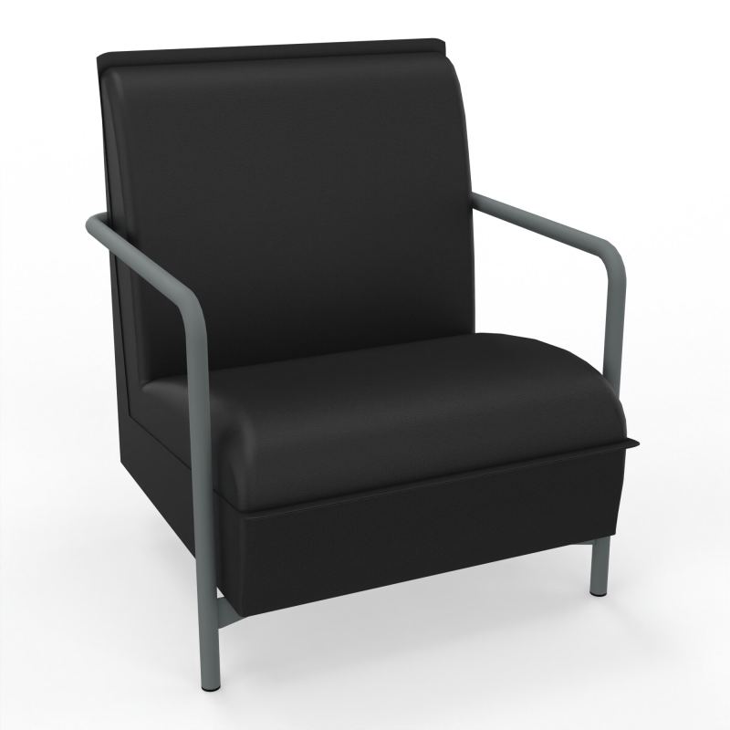 ASSISE LOUNGE 1 PLACE AVEC DOSSIER 4 PIEDS FIXES A6 SU