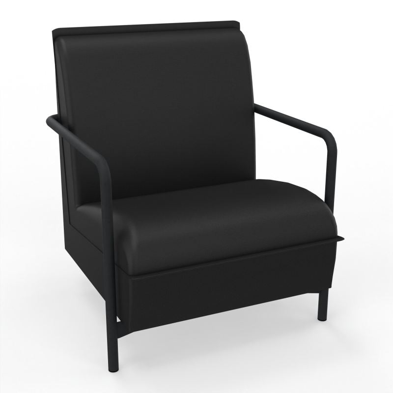 ASSISE LOUNGE 1 PLACE AVEC DOSSIER 4 PIEDS FIXES A6 ZP