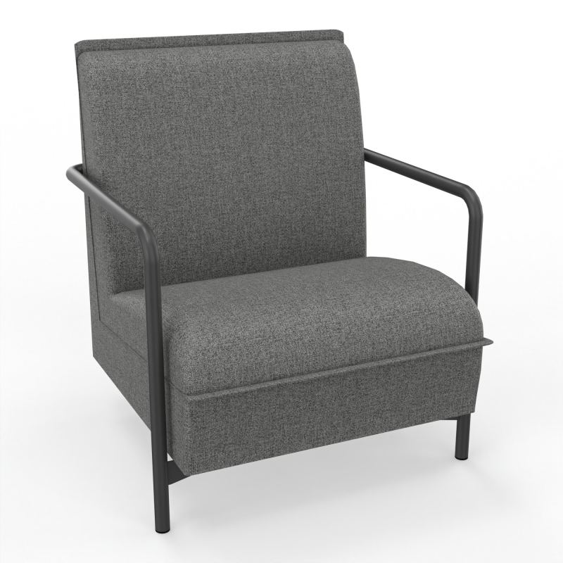 ASSISE LOUNGE 1 PLACE AVEC DOSSIER 4 PIEDS FIXES B1 SC