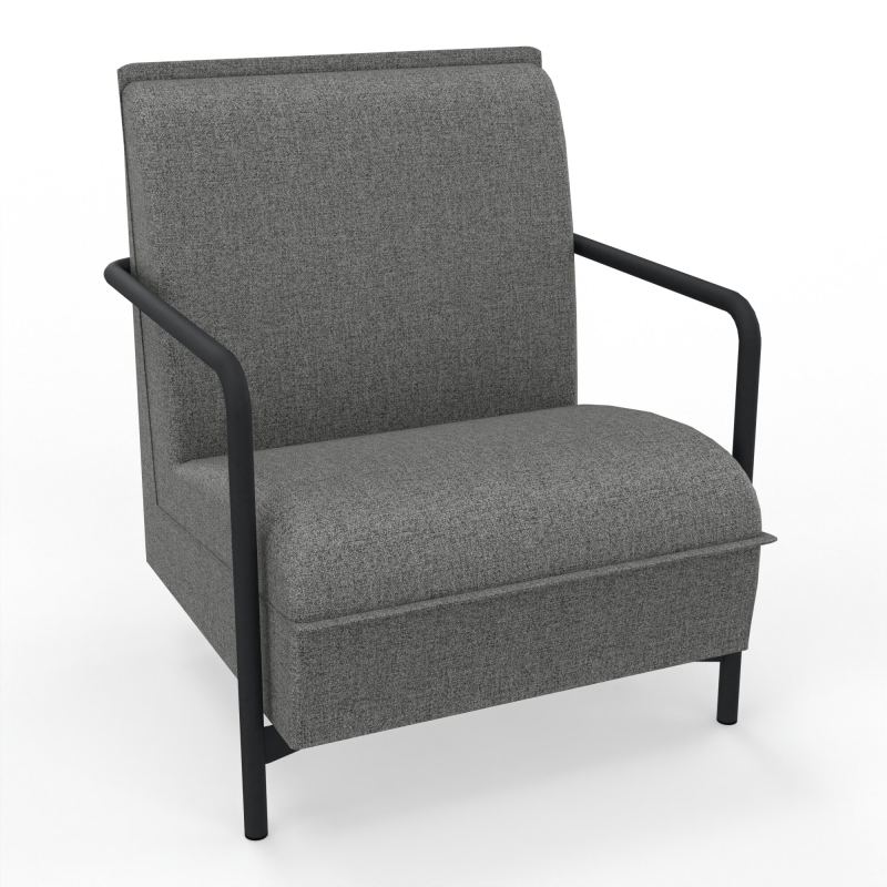 ASSISE LOUNGE 1 PLACE AVEC DOSSIER 4 PIEDS FIXES B1 ZP