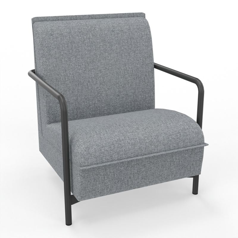 ASSISE LOUNGE 1 PLACE AVEC DOSSIER 4 PIEDS FIXES B5 SC