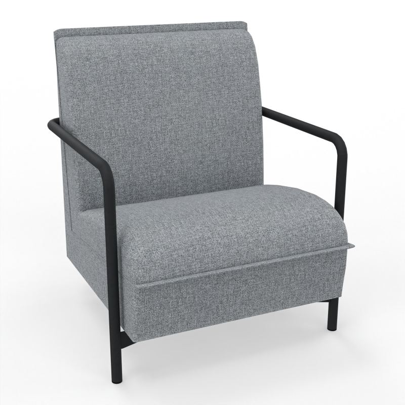 ASSISE LOUNGE 1 PLACE AVEC DOSSIER 4 PIEDS FIXES B5 ZP