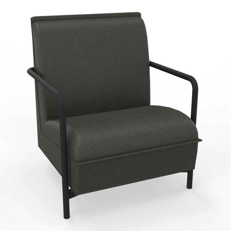ASSISE LOUNGE 1 PLACE AVEC DOSSIER 4 PIEDS FIXES B7 ZP