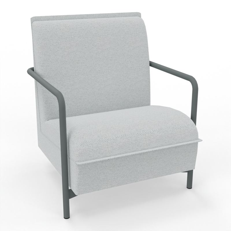 ASSISE LOUNGE 1 PLACE AVEC DOSSIER 4 PIEDS FIXES BC SU