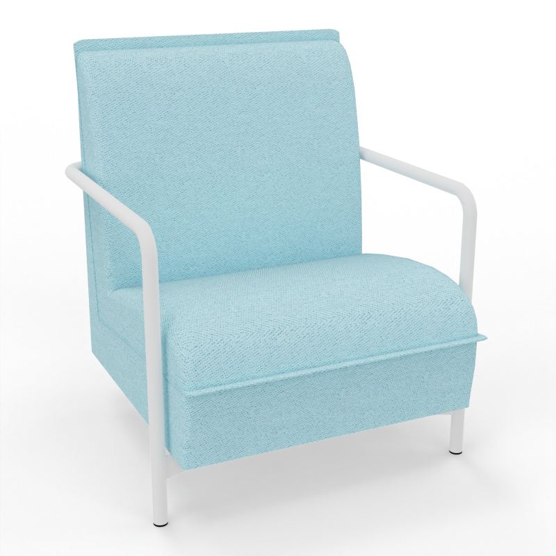 ASSISE LOUNGE 1 PLACE AVEC DOSSIER 4 PIEDS FIXES BF ZO